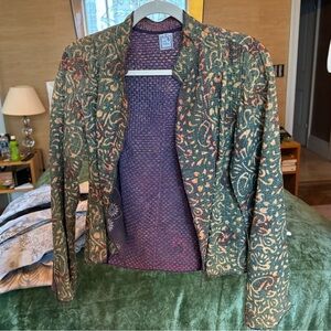 French Hand Dyed, Printed Jacket